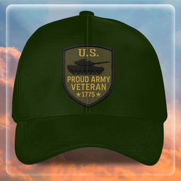 Premium US Army Embroidered Hats VPVC307966, Gifts For Army Veteran, Gifts On Father's Day, Armed Forces Day, Independence Day, Veterans Day.