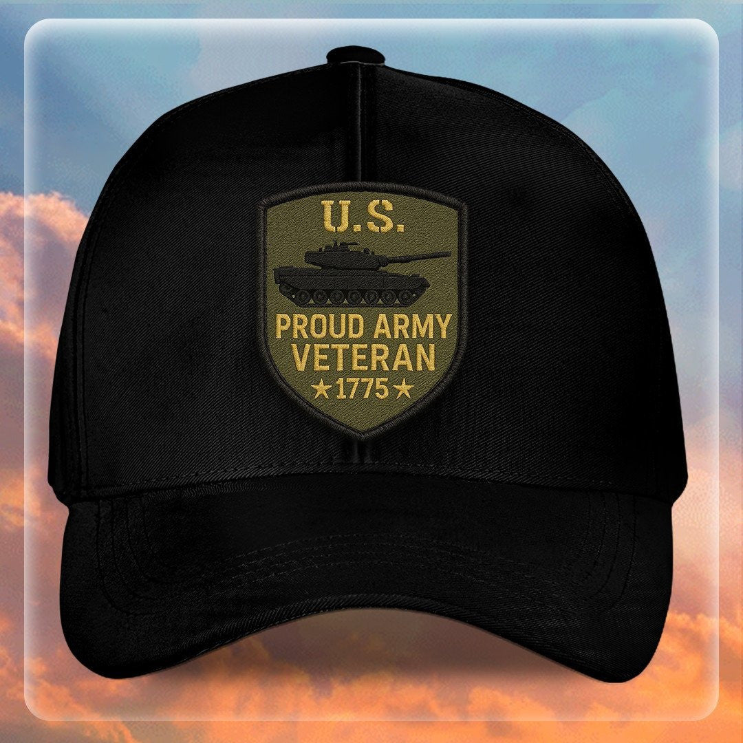 Premium US Army Embroidered Hats VPVC307969, Gifts For Army Veteran, Gifts On Father's Day, Armed Forces Day, Independence Day, Veterans Day.