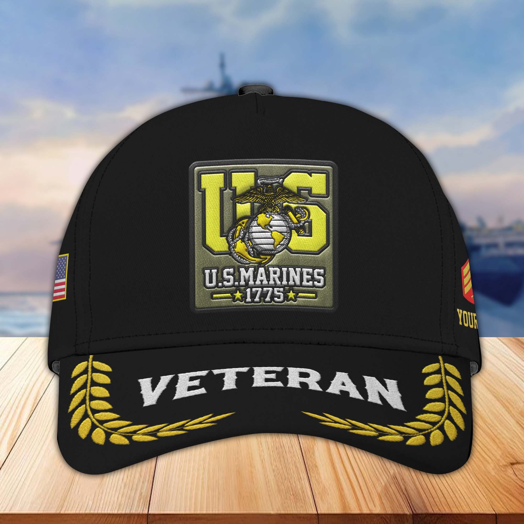 Premium Custom USMC Embroidered Hats VPVC306911, Gifts For Marine Veteran, Best Gifts On Father's Day, Armed Forces Day, Independence Day, Veterans Day.