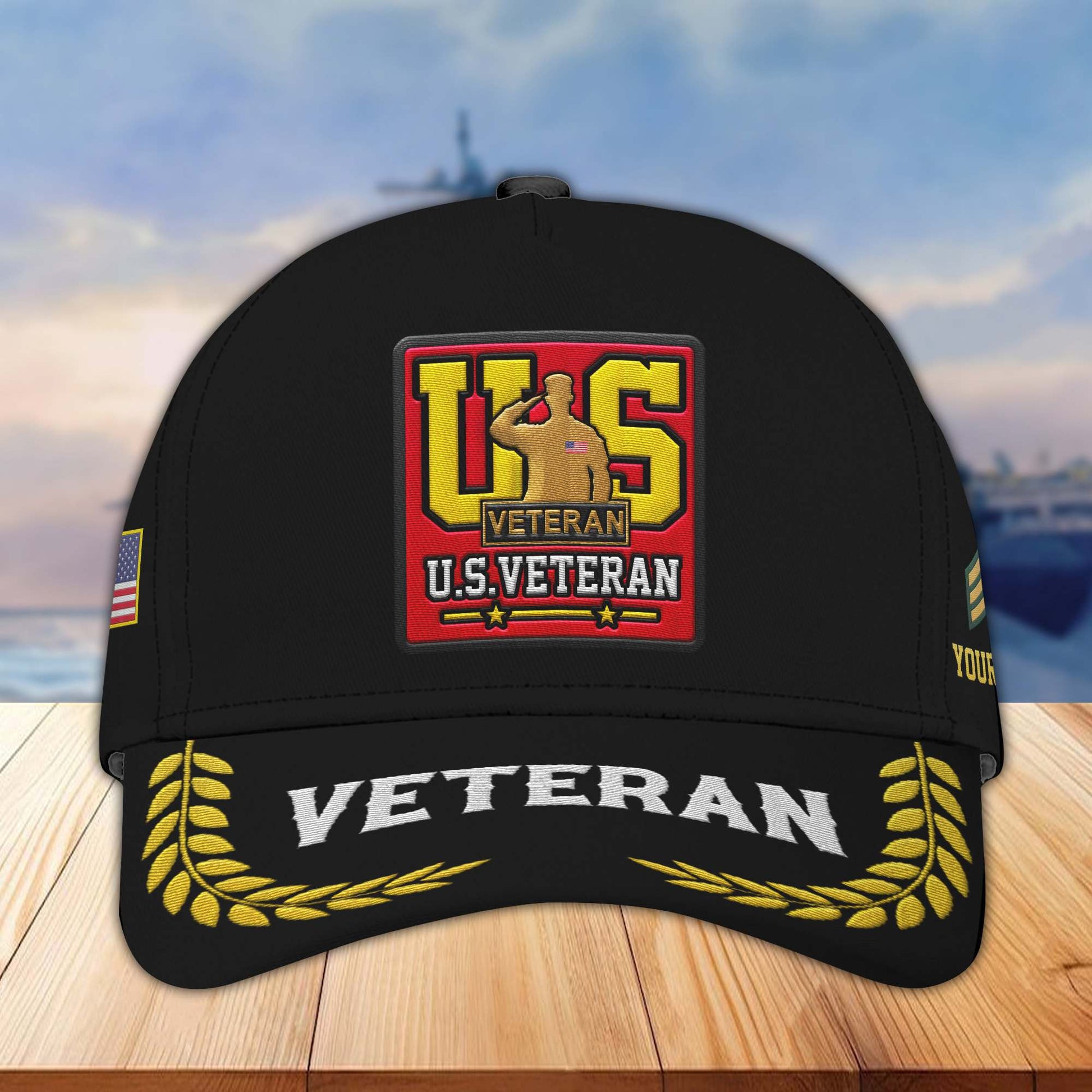 Premium Custom US Veteran Embroidered Hats VPVC306907, Gifts For US Veteran, Best Gifts On Father's Day, Armed Forces Day, Independence Day, Veterans Day.