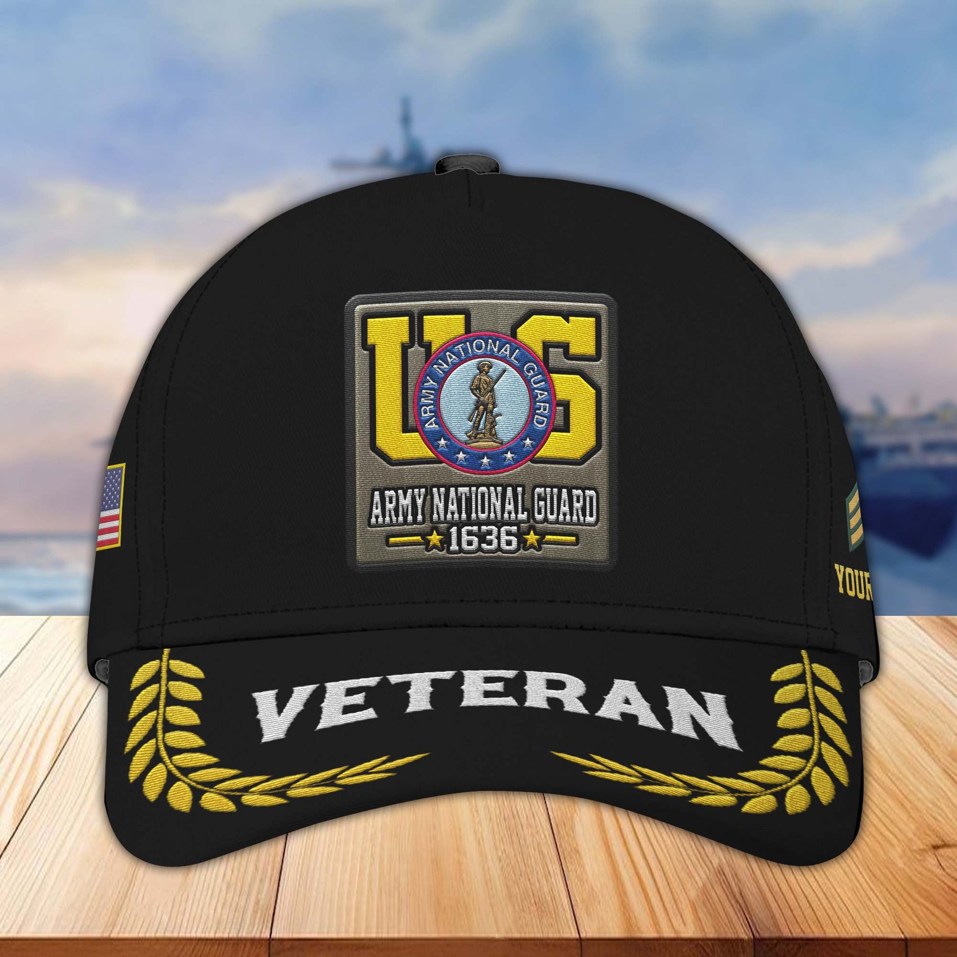 Premium Custom US Army National Guard Embroidered Hats VPVC306908, Gifts For Army Custom National Guard, Best Gifts On Father's Day, Armed Forces Day, Independence Day, Veterans Day.