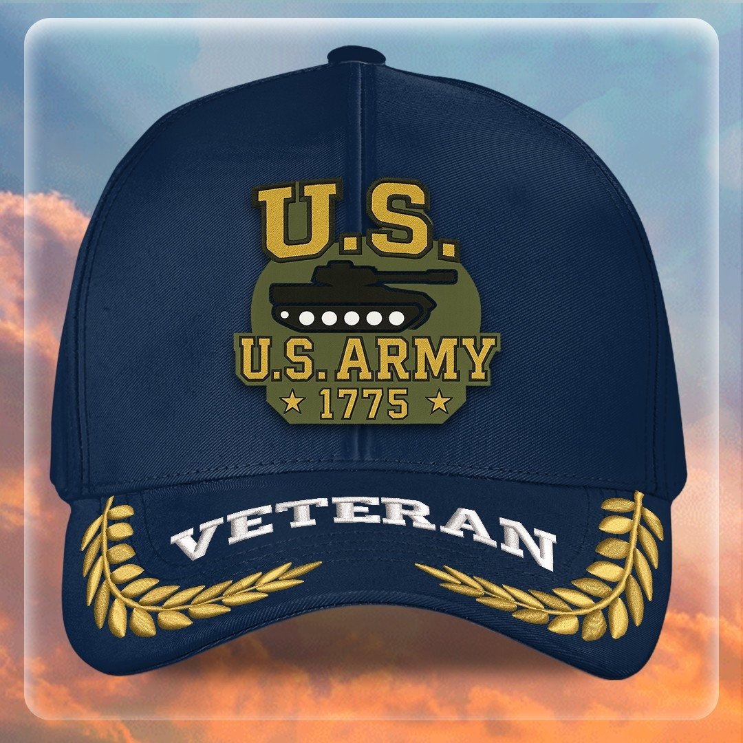 Premium US Army Embroidered Hats VPVC307975, Gifts For Army Veteran, Gifts On Father's Day, Armed Forces Day, Independence Day, Veterans Day.