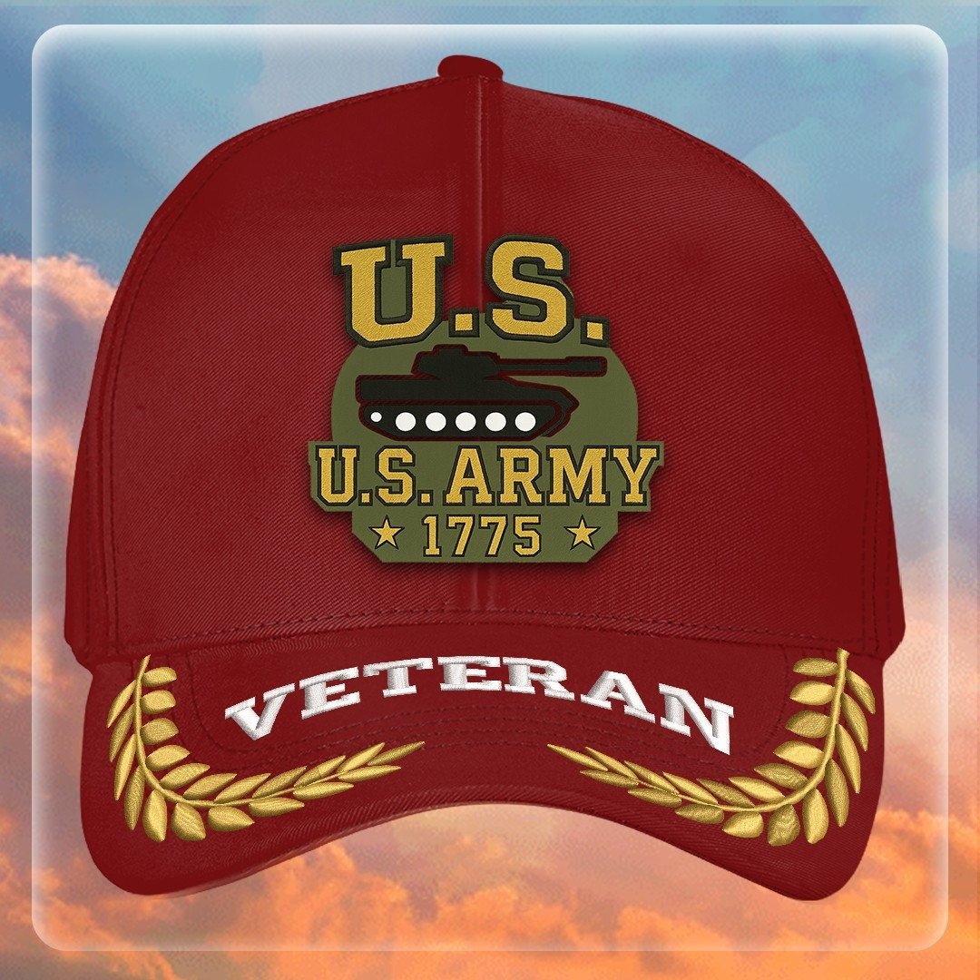 Premium US Army Embroidered Hats VPVC307976, Gifts For Army Veteran, Gifts On Father's Day, Armed Forces Day, Independence Day, Veterans Day.