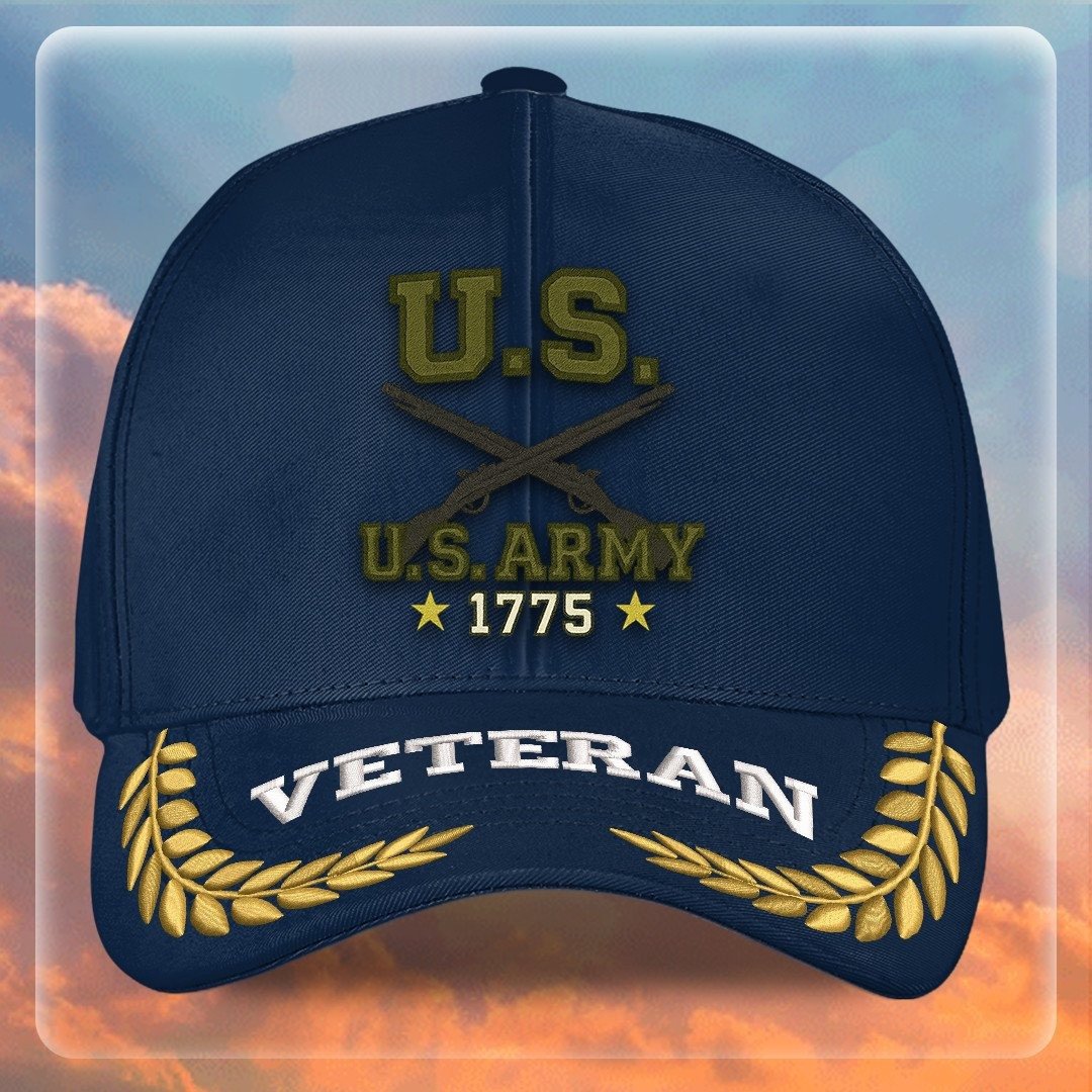 Premium US Army Embroidered Hats VPVC307978, Gifts For Army Veteran, Gifts On Father's Day, Armed Forces Day, Independence Day, Veterans Day.