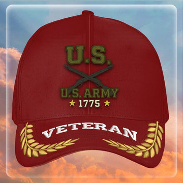 Premium US Army Embroidered Hats VPVC307979, Gifts For Army Veteran, Gifts On Father's Day, Armed Forces Day, Independence Day, Veterans Day.
