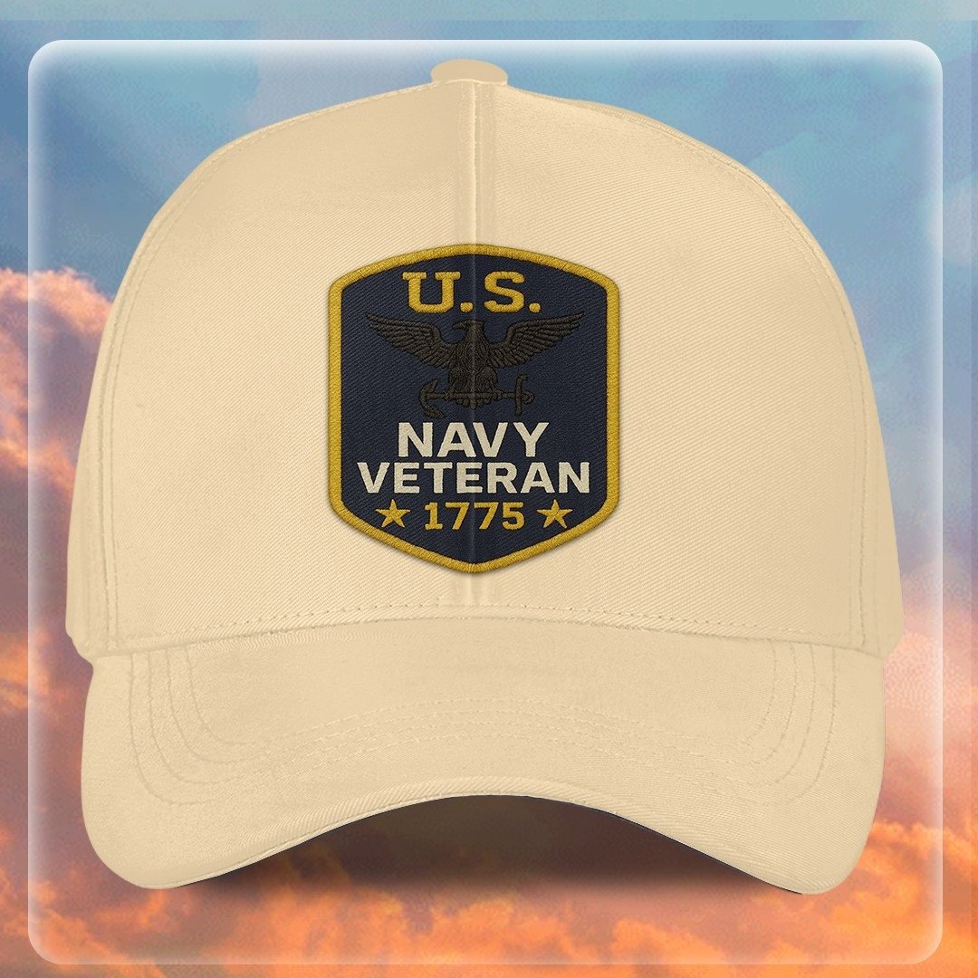 Premium US Navy Embroidered Hats VPVC307984, Gifts For Navy Veteran, Gifts On Father's Day, Armed Forces Day, Independence Day, Veterans Day.