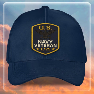 Premium US Navy Embroidered Hats VPVC307986, Gifts For Navy Veteran, Gifts On Father's Day, Armed Forces Day, Independence Day, Veterans Day.