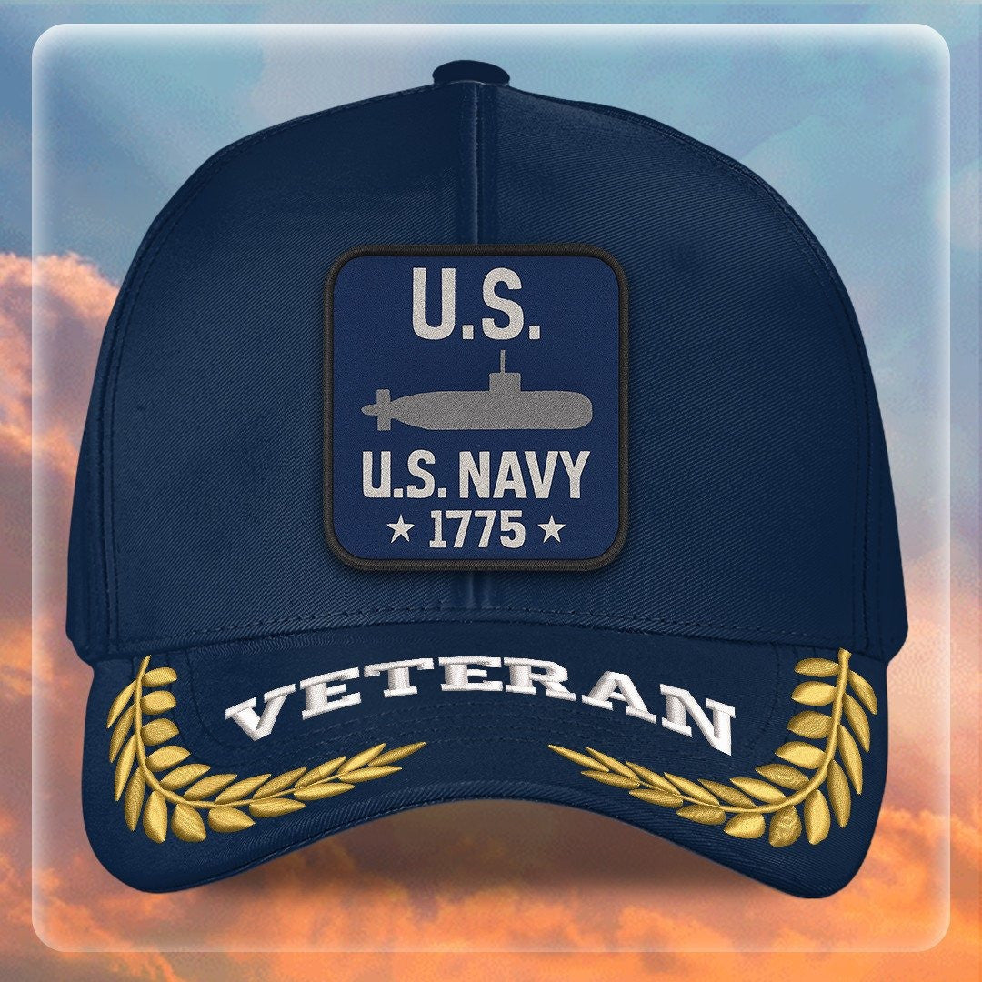 Premium US Navy Embroidered Hats VPVC307989, Gifts For Navy Veteran, Gifts On Father's Day, Armed Forces Day, Independence Day, Veterans Day.
