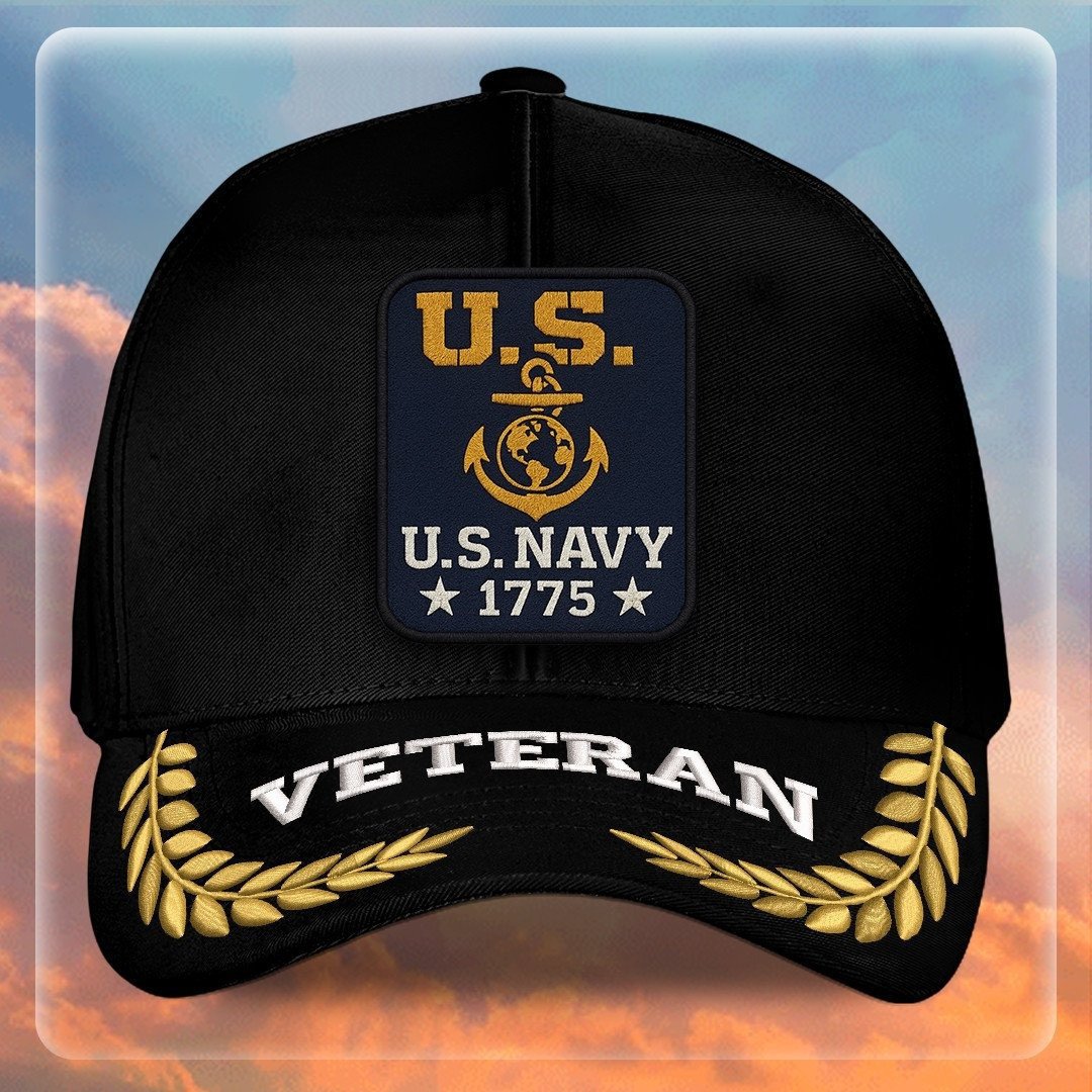 Premium US Navy Embroidered Hats VPVC307997, Gifts For Navy Veteran, Gifts On Father's Day, Armed Forces Day, Independence Day, Veterans Day.
