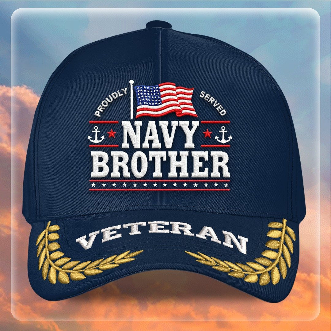 Premium US Navy Embroidered Hats VPVC307998, Gifts For Navy Veteran, Gifts On Father's Day, Armed Forces Day, Independence Day, Veterans Day.