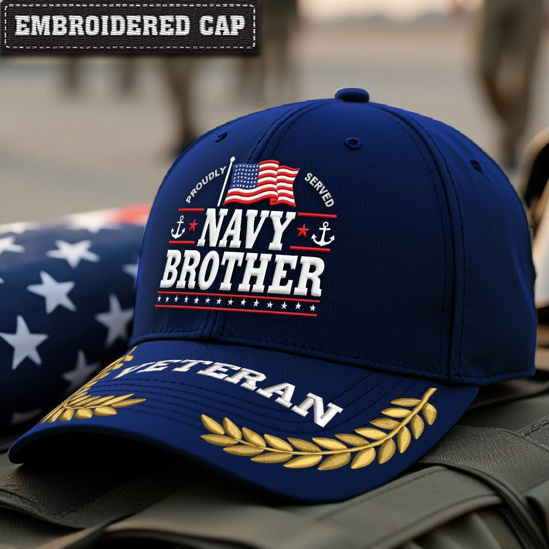 Premium US Navy Embroidered Hats VPVC307998, Gifts For Navy Veteran, Gifts On Father's Day, Armed Forces Day, Independence Day, Veterans Day.