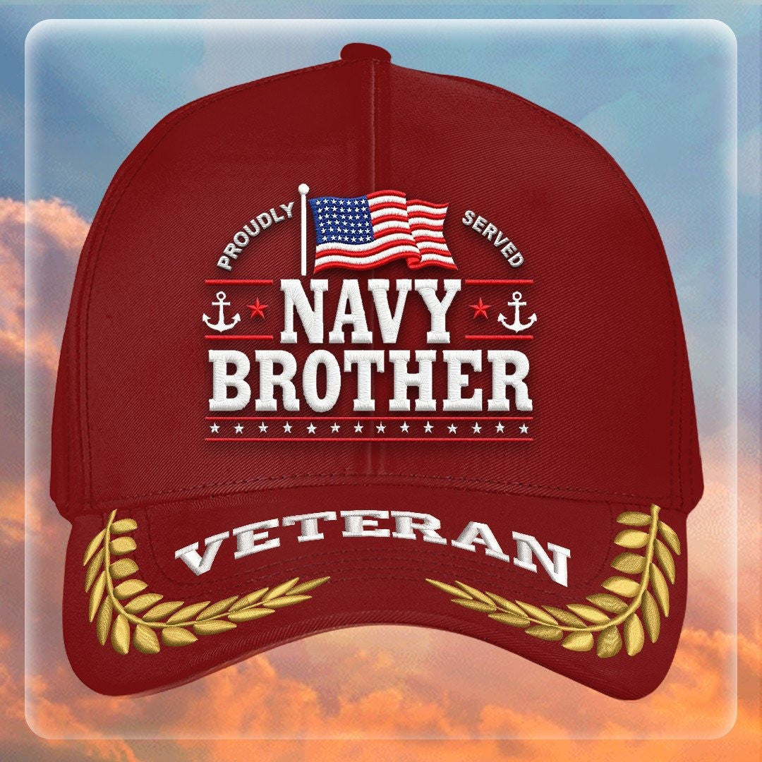 Premium US Navy Embroidered Hats VPVC307999, Gifts For Navy Veteran, Gifts On Father's Day, Armed Forces Day, Independence Day, Veterans Day.