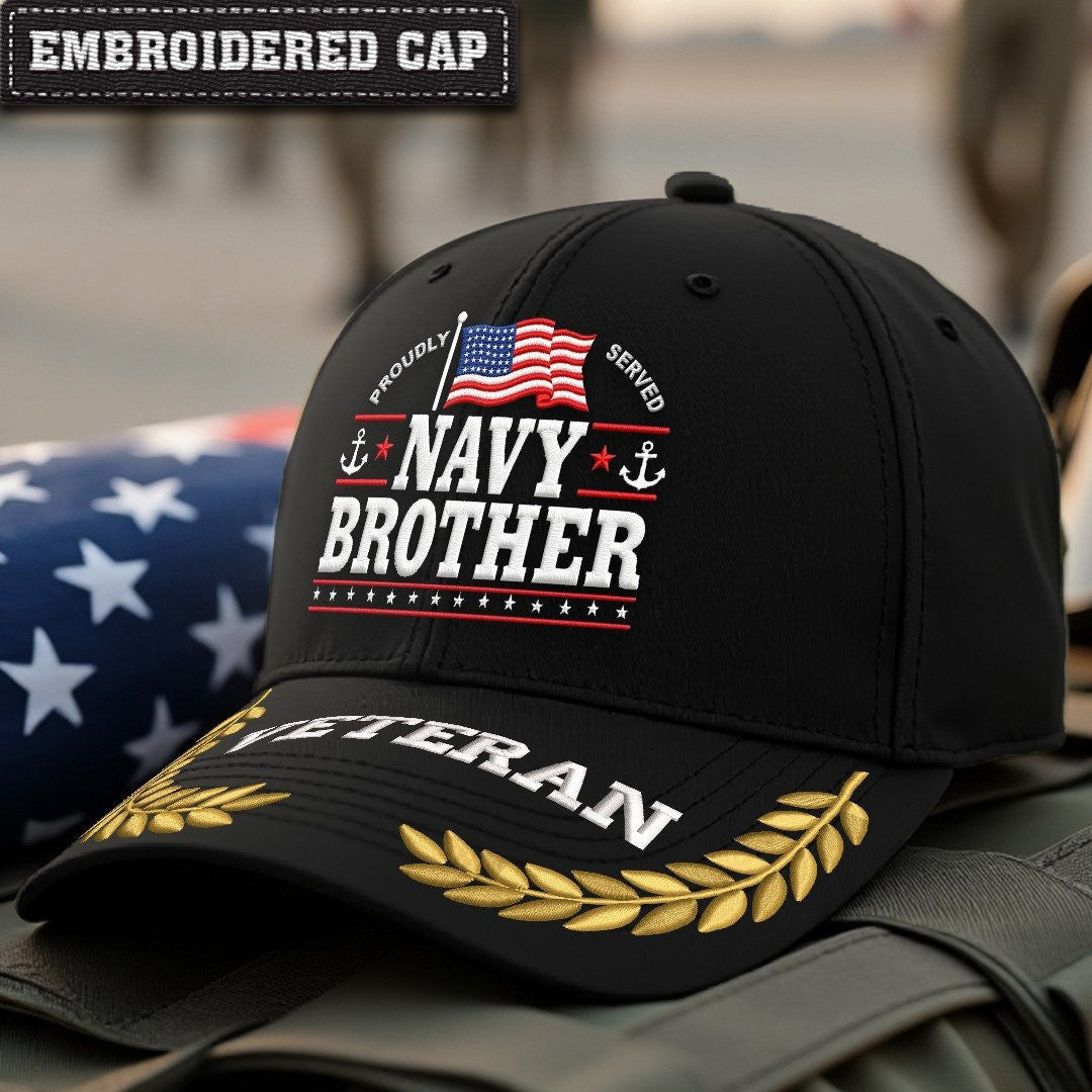 Premium US Navy Embroidered Hats VPVC308000, Gifts For Navy Veteran, Gifts On Father's Day, Armed Forces Day, Independence Day, Veterans Day.