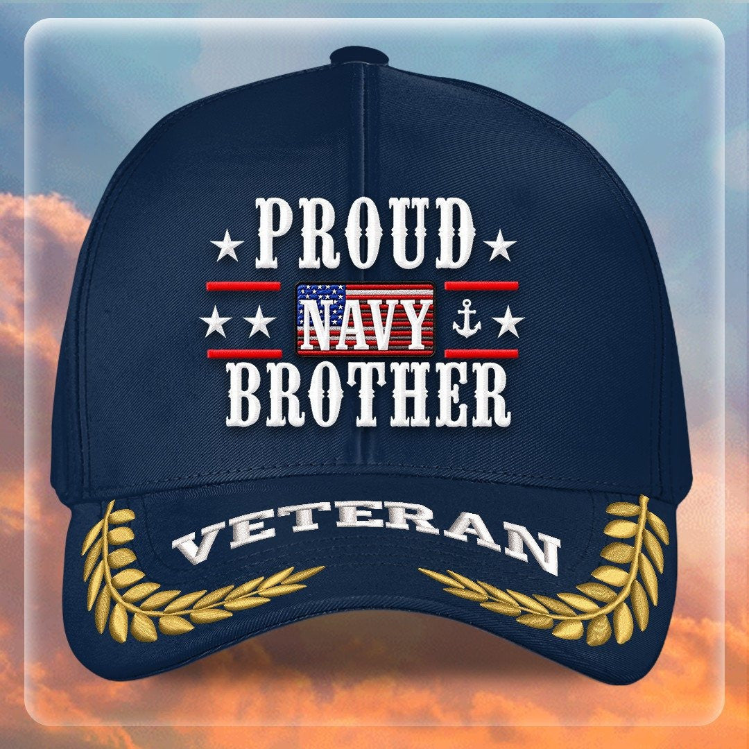 Premium US Navy Embroidered Hats VPVC308001, Gifts For Navy Veteran, Gifts On Father's Day, Armed Forces Day, Independence Day, Veterans Day.