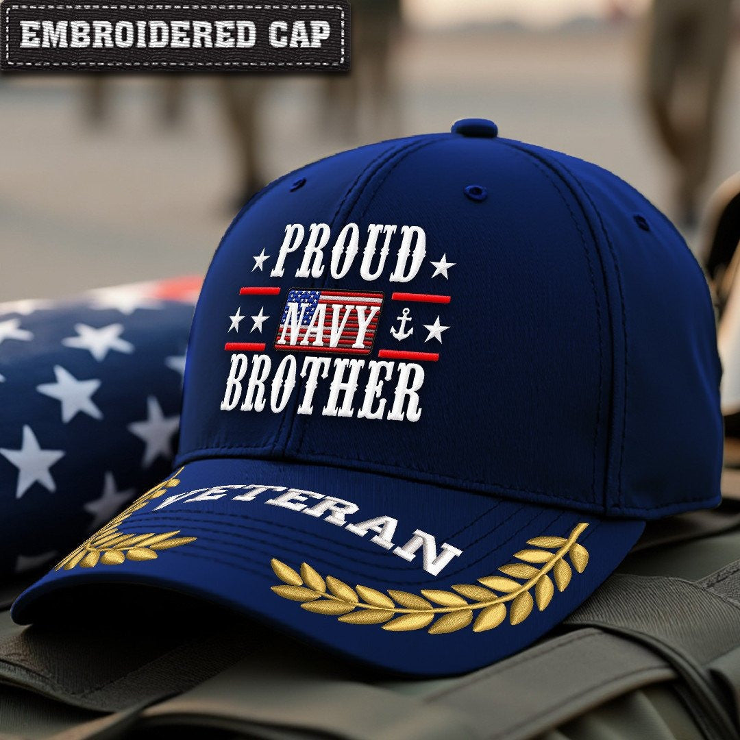Premium US Navy Embroidered Hats VPVC308001, Gifts For Navy Veteran, Gifts On Father's Day, Armed Forces Day, Independence Day, Veterans Day.