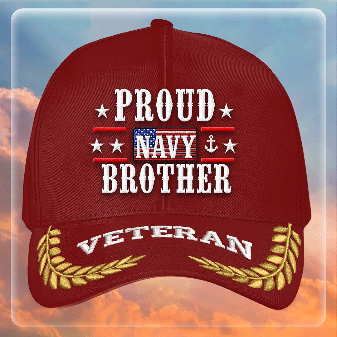 Premium US Navy Embroidered Hats VPVC308002, Gifts For Navy Veteran, Gifts On Father's Day, Armed Forces Day, Independence Day, Veterans Day.