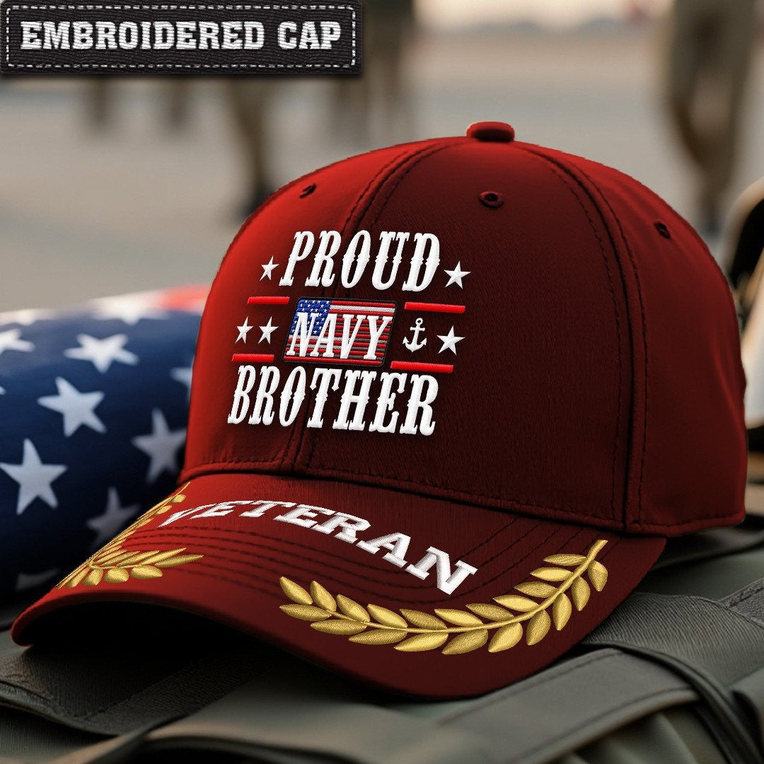 Premium US Navy Embroidered Hats VPVC308002, Gifts For Navy Veteran, Gifts On Father's Day, Armed Forces Day, Independence Day, Veterans Day.