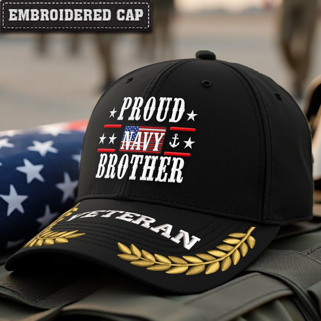 Premium US Navy Embroidered Hats VPVC308003, Gifts For Navy Veteran, Gifts On Father's Day, Armed Forces Day, Independence Day, Veterans Day.