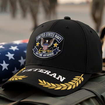 Premium US Navy Embroidered Hats VPVC308005, Gifts For Navy Veteran, Gifts On Father's Day, Armed Forces Day, Independence Day, Veterans Day.