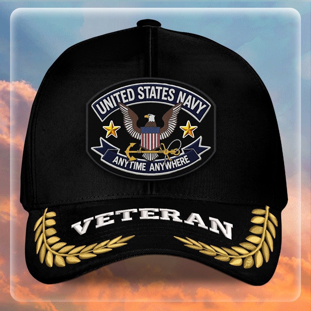 Premium US Navy Embroidered Hats VPVC308005, Gifts For Navy Veteran, Gifts On Father's Day, Armed Forces Day, Independence Day, Veterans Day.