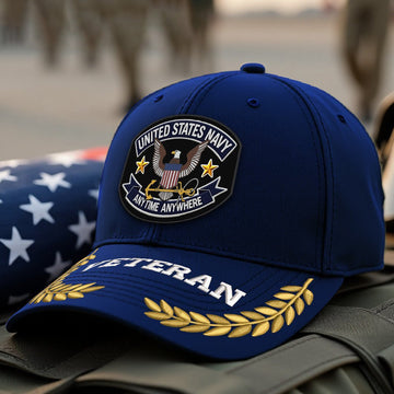 Premium US Navy Embroidered Hats VPVC308006, Gifts For Navy Veteran, Gifts On Father's Day, Armed Forces Day, Independence Day, Veterans Day.
