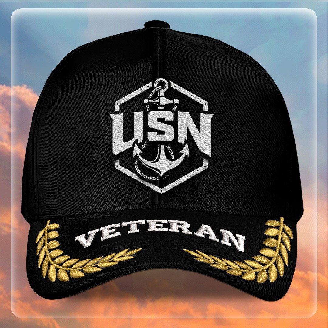Premium US Navy Embroidered Hats VPVC308007, Gifts For Navy Veteran, Gifts On Father's Day, Armed Forces Day, Independence Day, Veterans Day.
