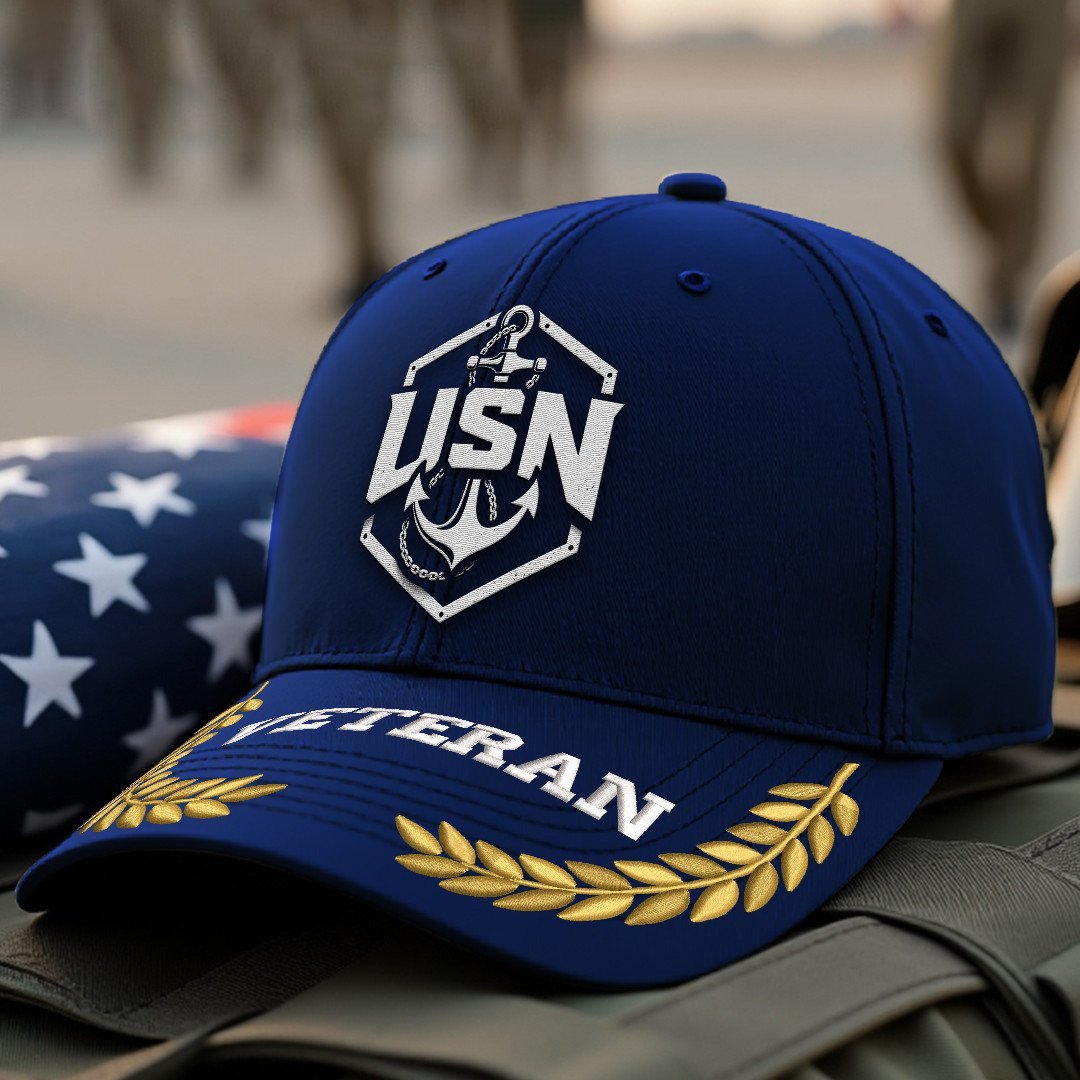Premium US Navy Embroidered Hats VPVC308008, Gifts For Navy Veteran, Gifts On Father's Day, Armed Forces Day, Independence Day, Veterans Day.