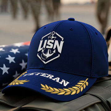 Premium US Navy Embroidered Hats VPVC308008, Gifts For Navy Veteran, Gifts On Father's Day, Armed Forces Day, Independence Day, Veterans Day.