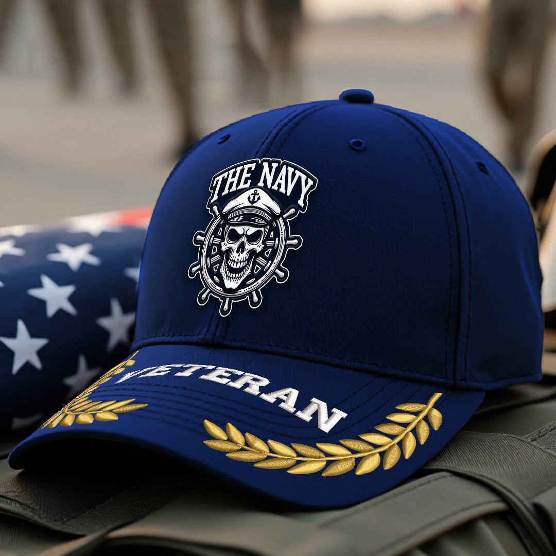 Premium US Navy Embroidered Hats VPVC308010, Gifts For Navy Veteran, Gifts On Father's Day, Armed Forces Day, Independence Day, Veterans Day.