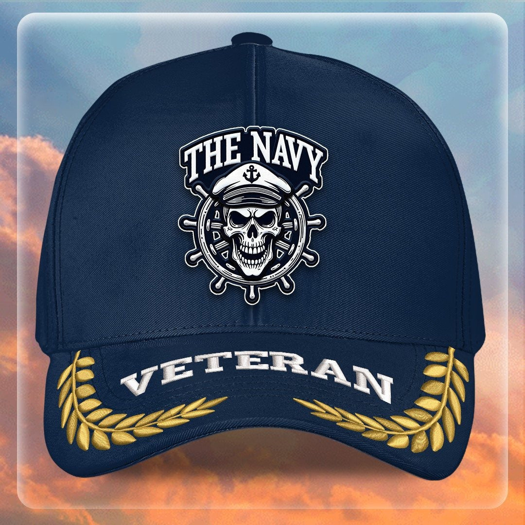 Premium US Navy Embroidered Hats VPVC308010, Gifts For Navy Veteran, Gifts On Father's Day, Armed Forces Day, Independence Day, Veterans Day.