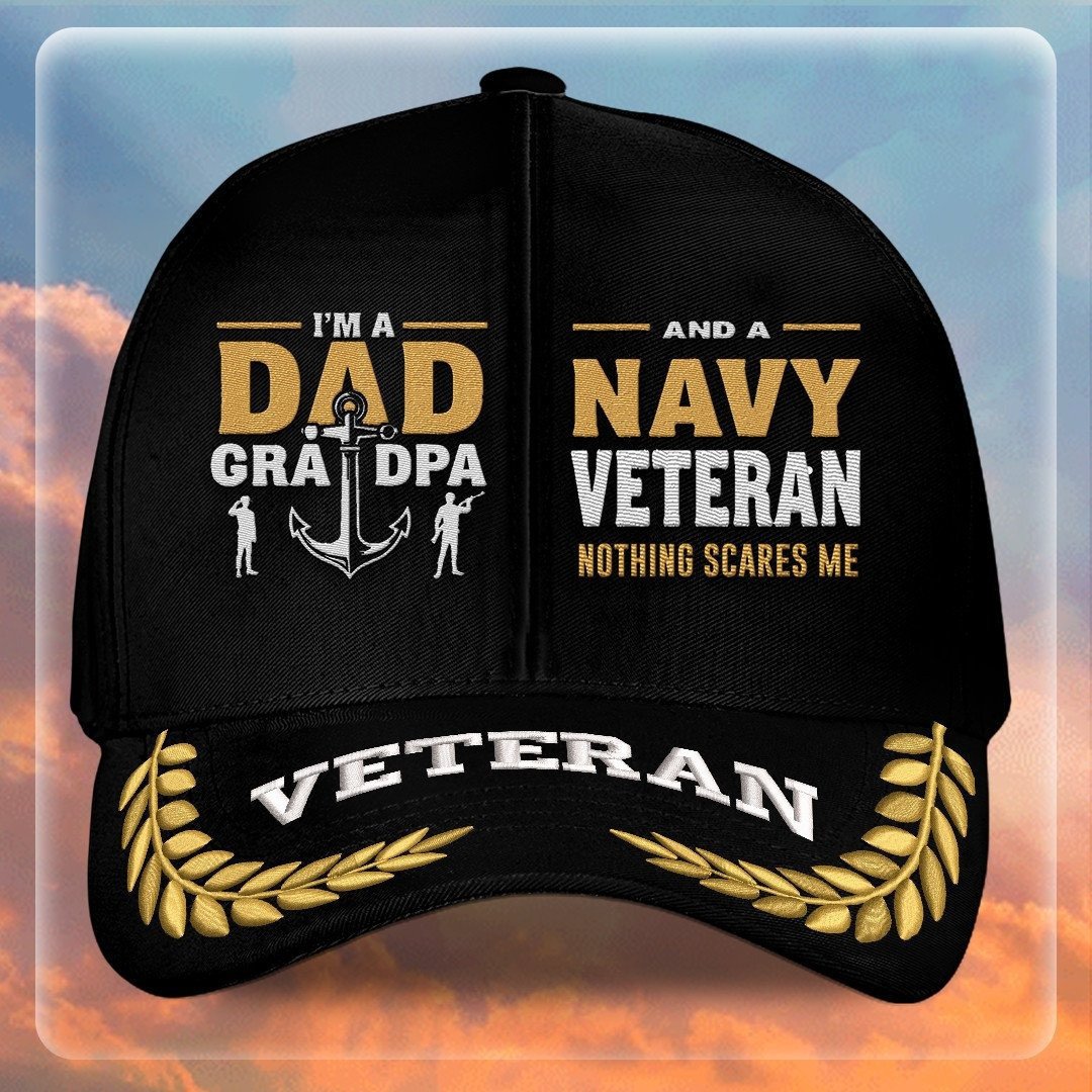 Premium US Navy Embroidered Hats VPVC308013, Gifts For Navy Veteran, Gifts On Father's Day, Armed Forces Day, Independence Day, Veterans Day.
