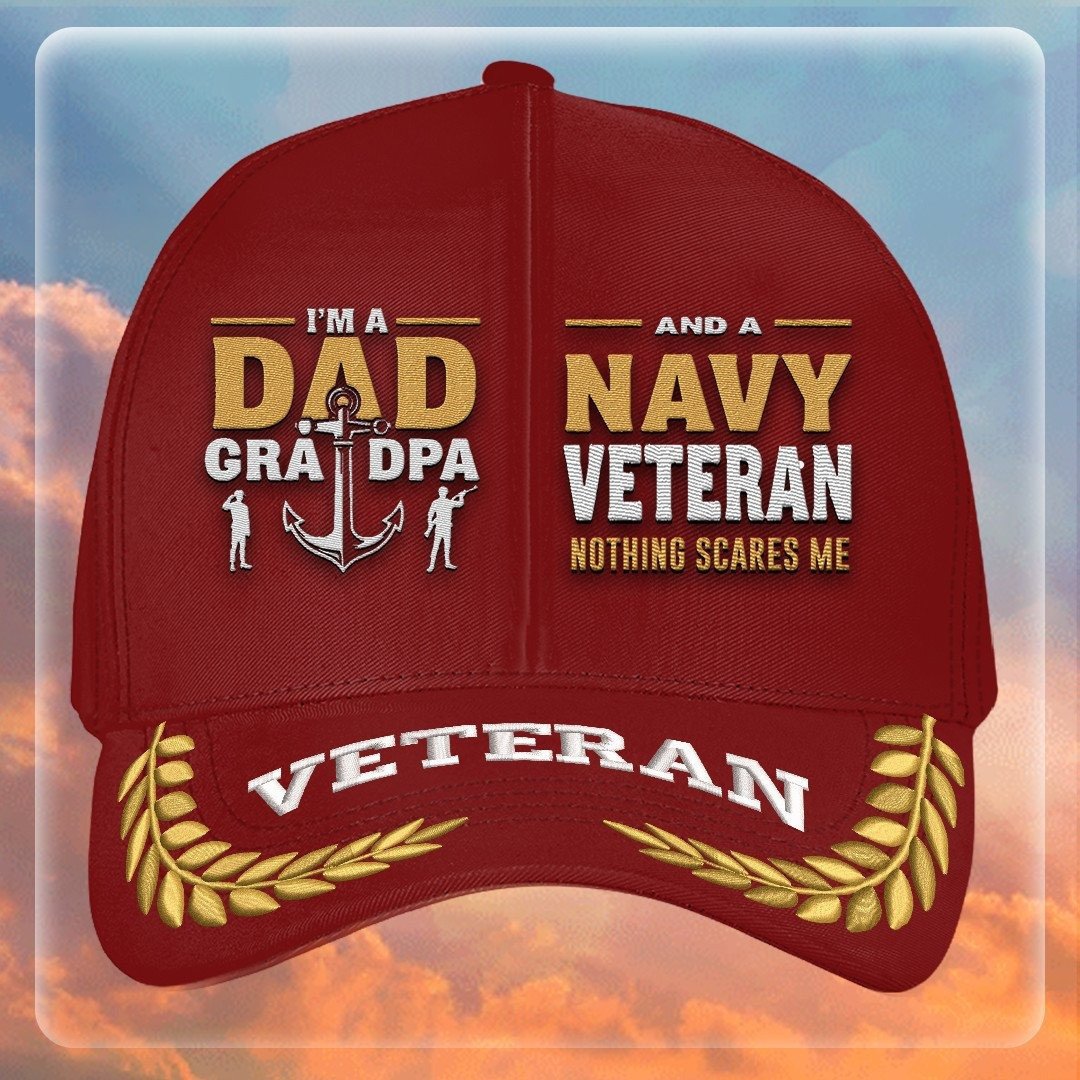 Premium US Navy Embroidered Hats VPVC308014, Gifts For Navy Veteran, Gifts On Father's Day, Armed Forces Day, Independence Day, Veterans Day.