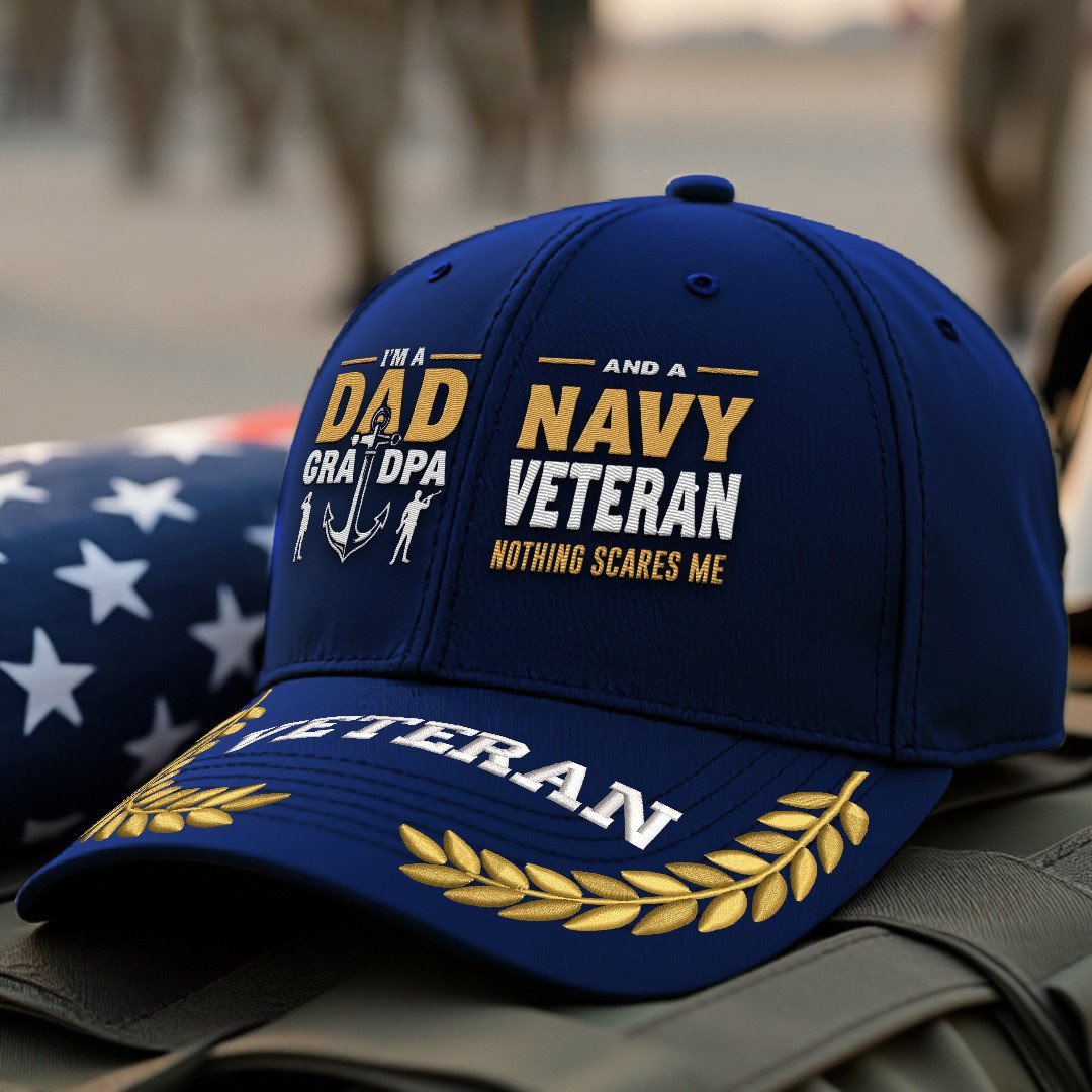 Premium US Navy Embroidered Hats VPVC308015, Gifts For Navy Veteran, Gifts On Father's Day, Armed Forces Day, Independence Day, Veterans Day.