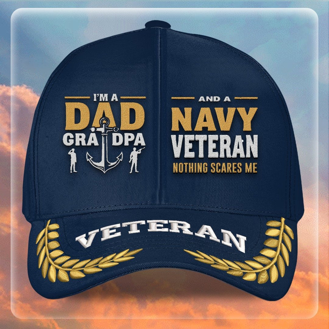 Premium US Navy Embroidered Hats VPVC308015, Gifts For Navy Veteran, Gifts On Father's Day, Armed Forces Day, Independence Day, Veterans Day.