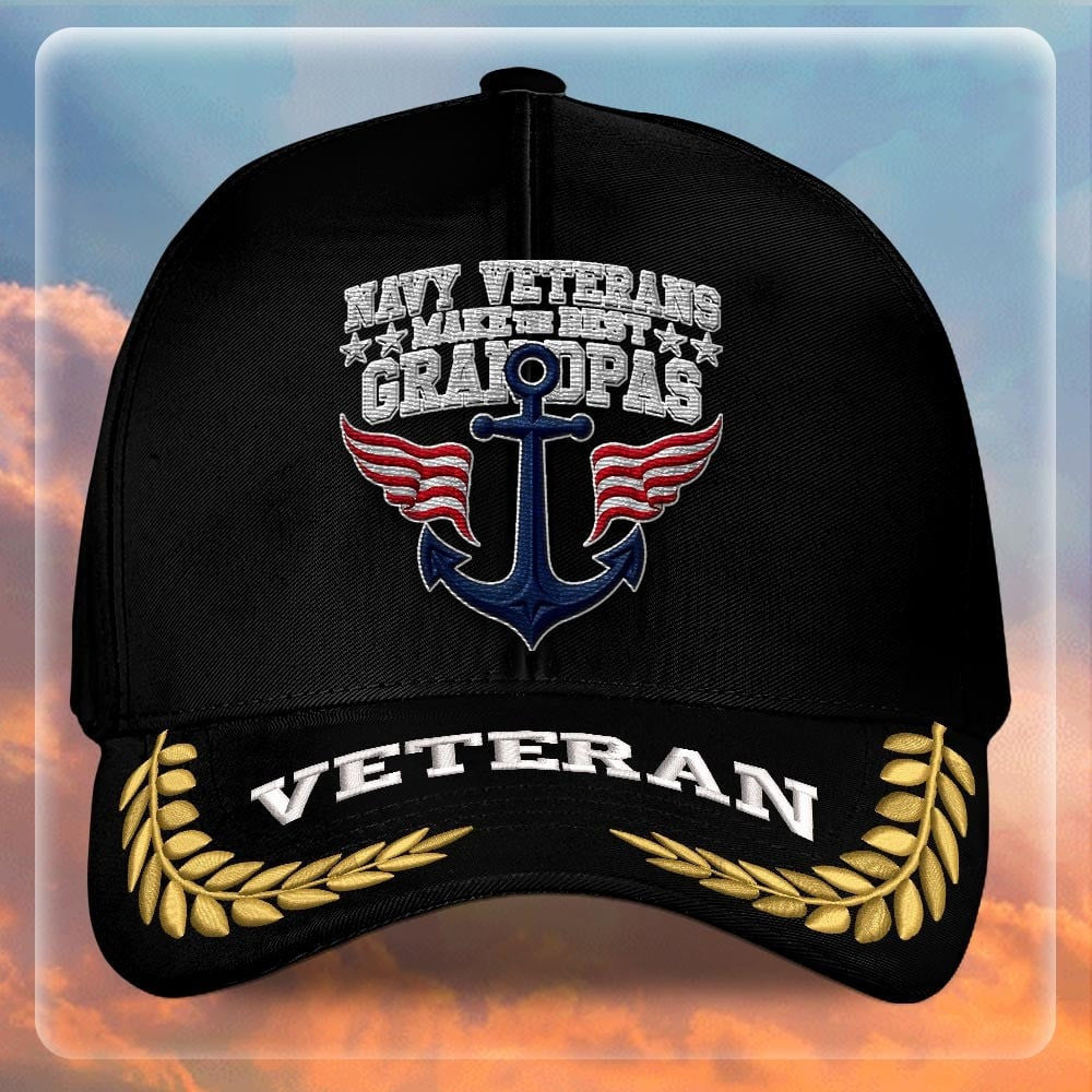 Premium US Navy Embroidered Hats VPVC308024, Gifts For Navy Veteran, Gifts On Father's Day, Armed Forces Day, Independence Day, Veterans Day.