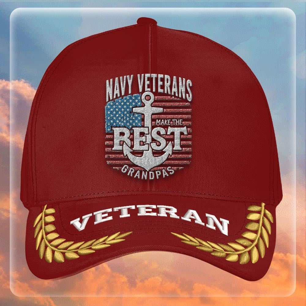 Premium US Navy Embroidered Hats VPVC308026, Gifts For Navy Veteran, Gifts On Father's Day, Armed Forces Day, Independence Day, Veterans Day.