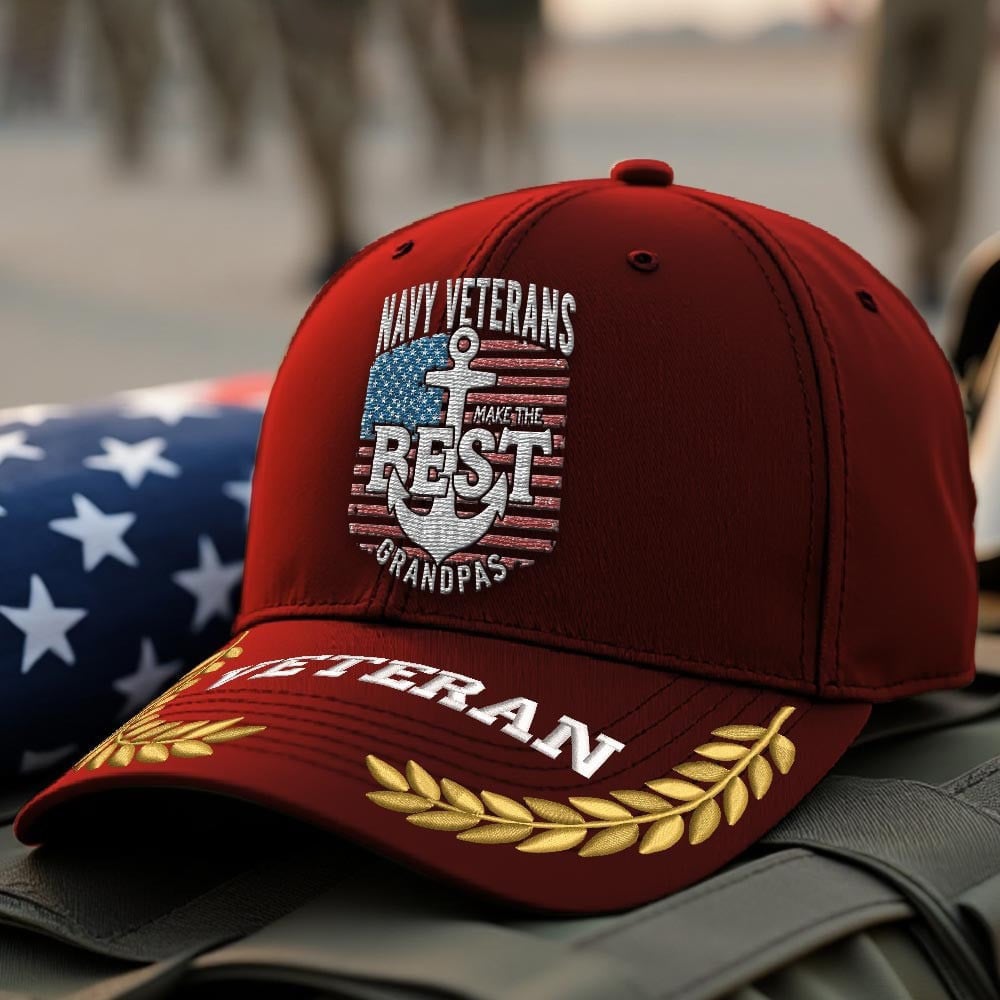 Premium US Navy Embroidered Hats VPVC308026, Gifts For Navy Veteran, Gifts On Father's Day, Armed Forces Day, Independence Day, Veterans Day.