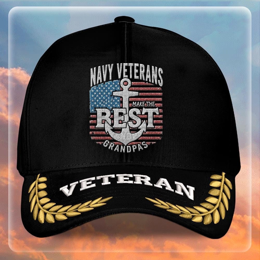 Premium US Navy Embroidered Hats VPVC308027, Gifts For Navy Veteran, Gifts On Father's Day, Armed Forces Day, Independence Day, Veterans Day.