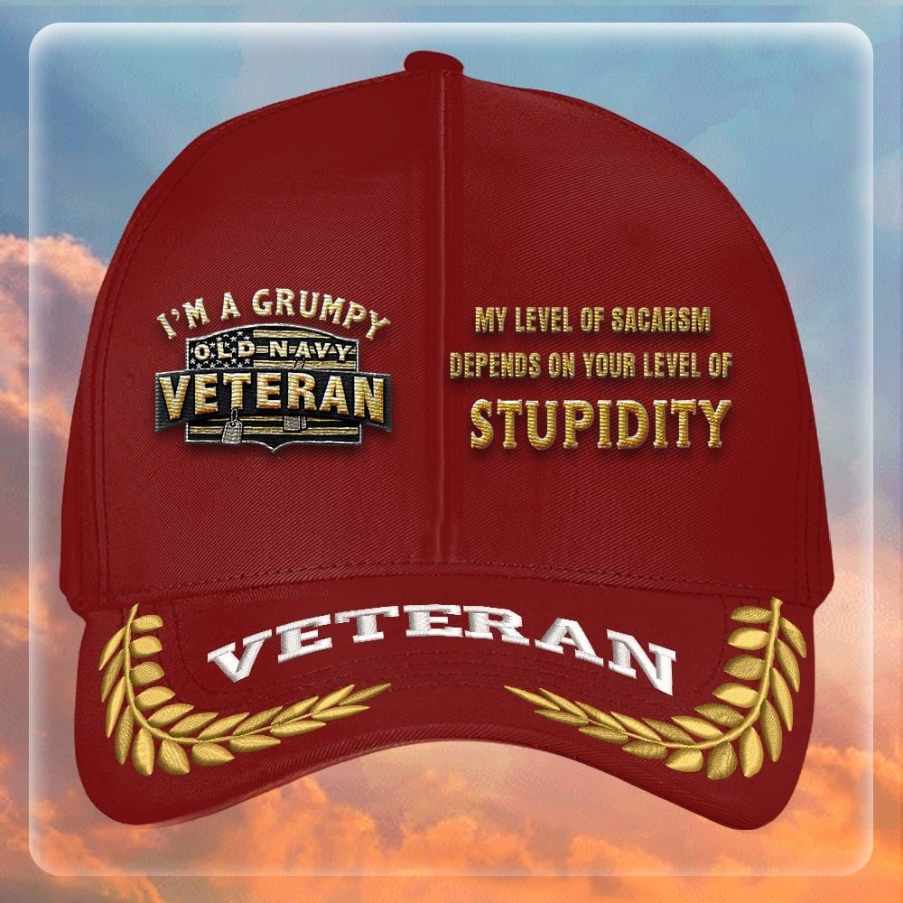 Premium US Navy Embroidered Hats VPVC308029, Gifts For Navy Veteran, Gifts On Father's Day, Armed Forces Day, Independence Day, Veterans Day.