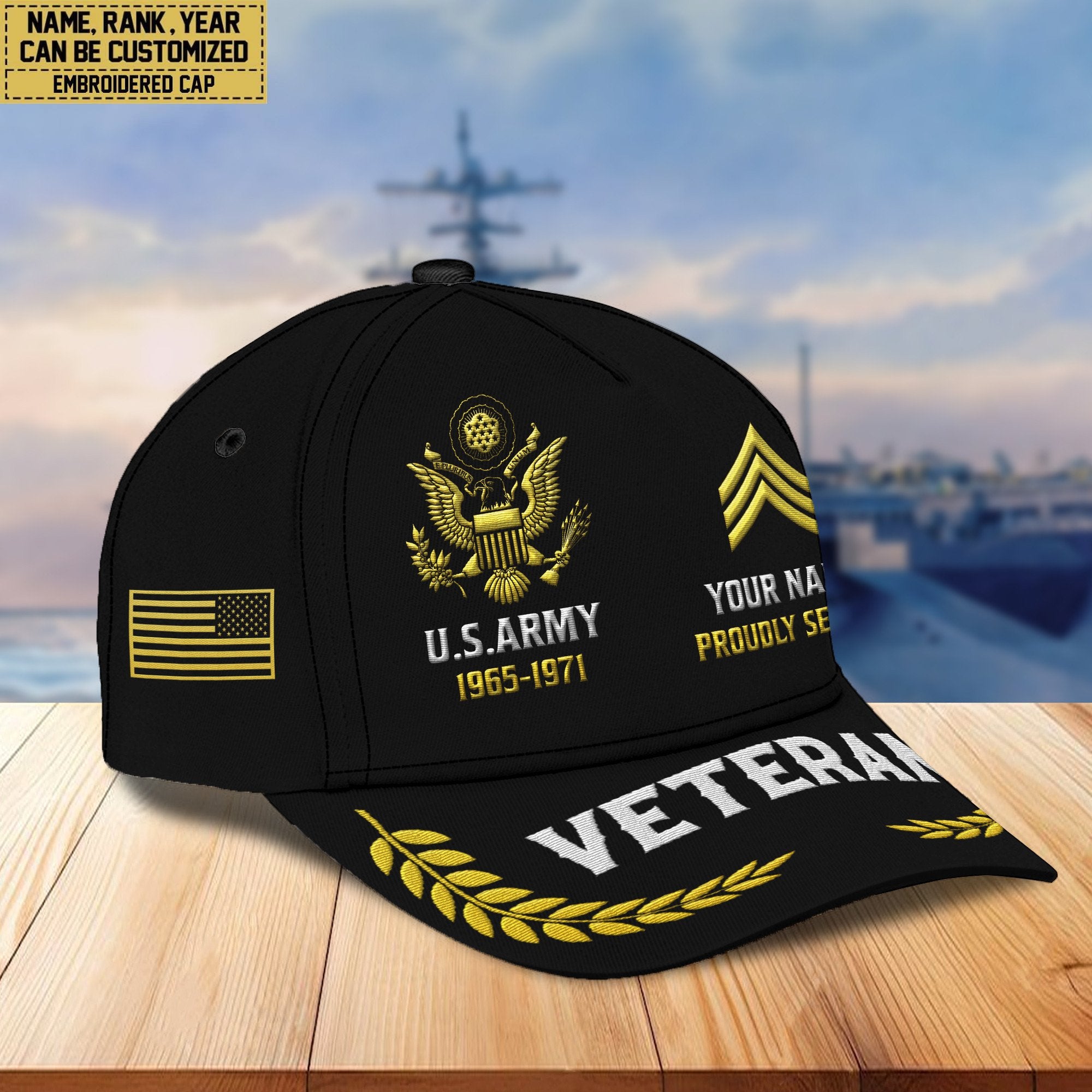 Premium Custom US Army Embroidered Hats VPVC307701, Gifts For Army Veteran, Best Gifts On Father's Day, Armed Forces Day, Independence Day, Veterans Day.