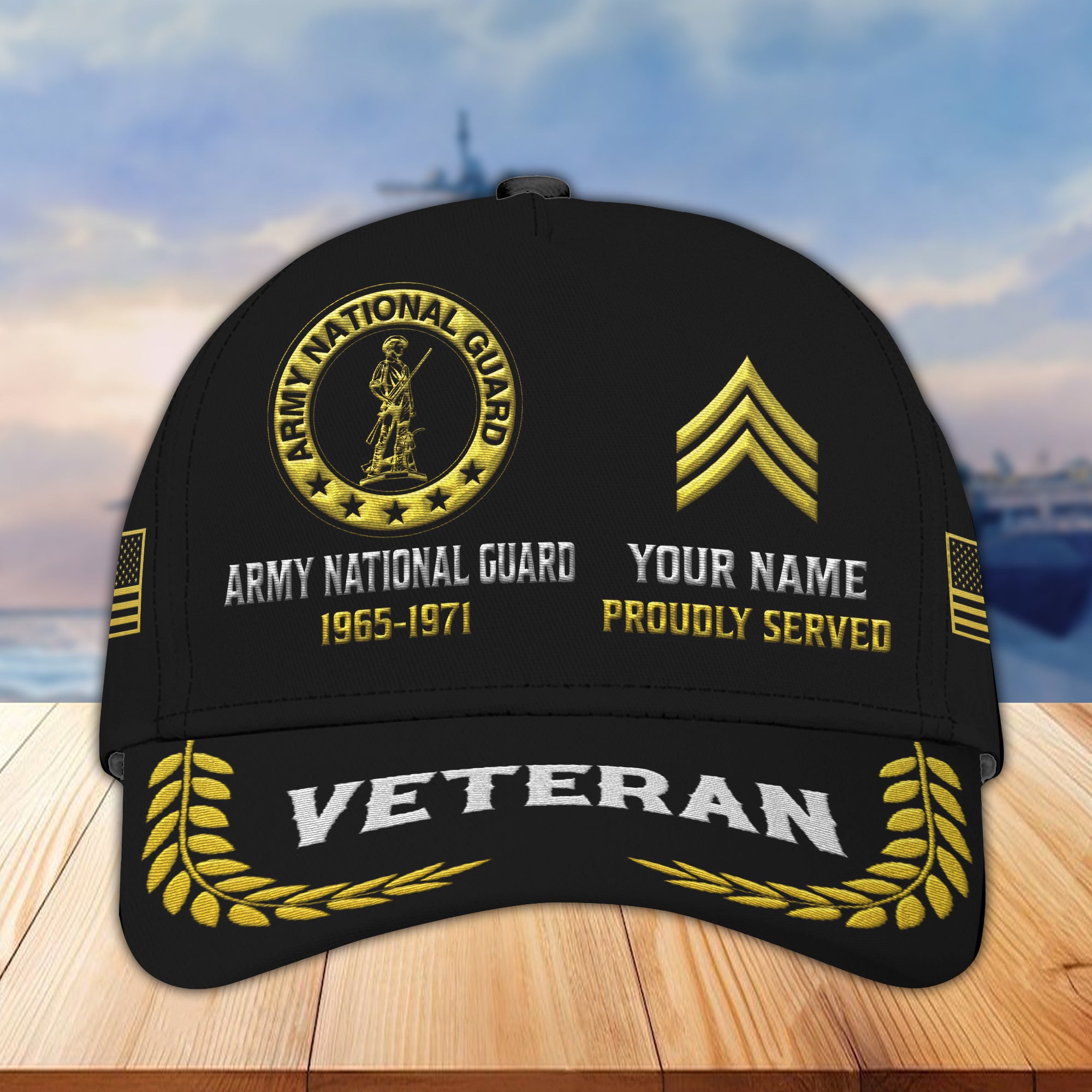 Premium Custom US Army National Guard Embroidered Hats VPVC307708, Gifts For Army Custom National Guard, Best Gifts On Father's Day, Armed Forces Day, Independence Day, Veterans Day.
