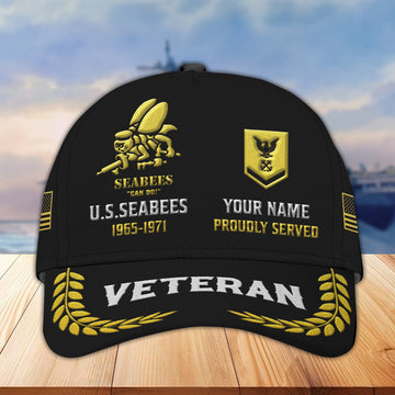 Premium Custom US Seabees Embroidered Hats VPVC307709, Gifts For Seabees, Best Gifts On Father's Day, Armed Forces Day, Independence Day, Veterans Day.