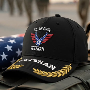 Premium USAF Embroidered Hats VPVC308068, Gifts For Air Force Veteran, Gifts On Father's Day, Armed Forces Day, Independence Day, Veterans Day.