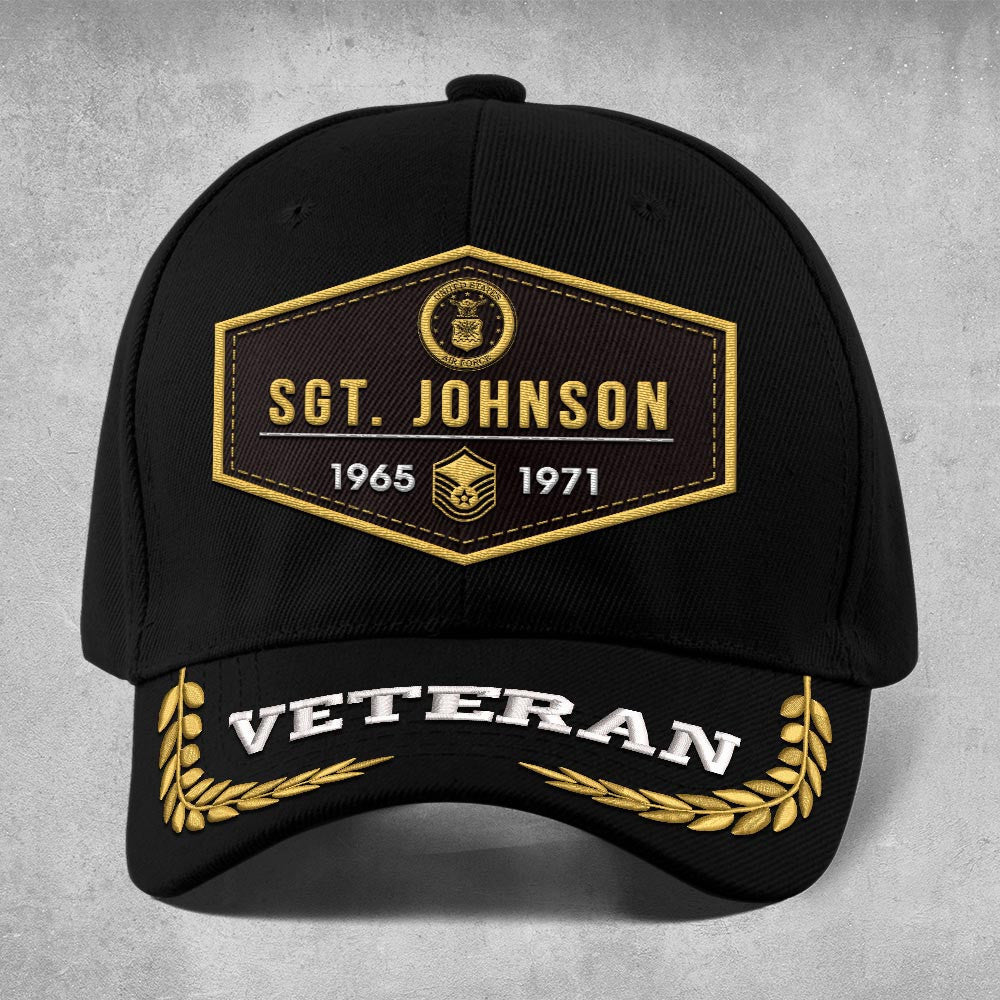 Premium Custom USAF Embroidered Hats VPVC308100, Gifts For Air Force Veteran, Gifts On Father's Day, Armed Forces Day, Independence Day, Veterans Day.
