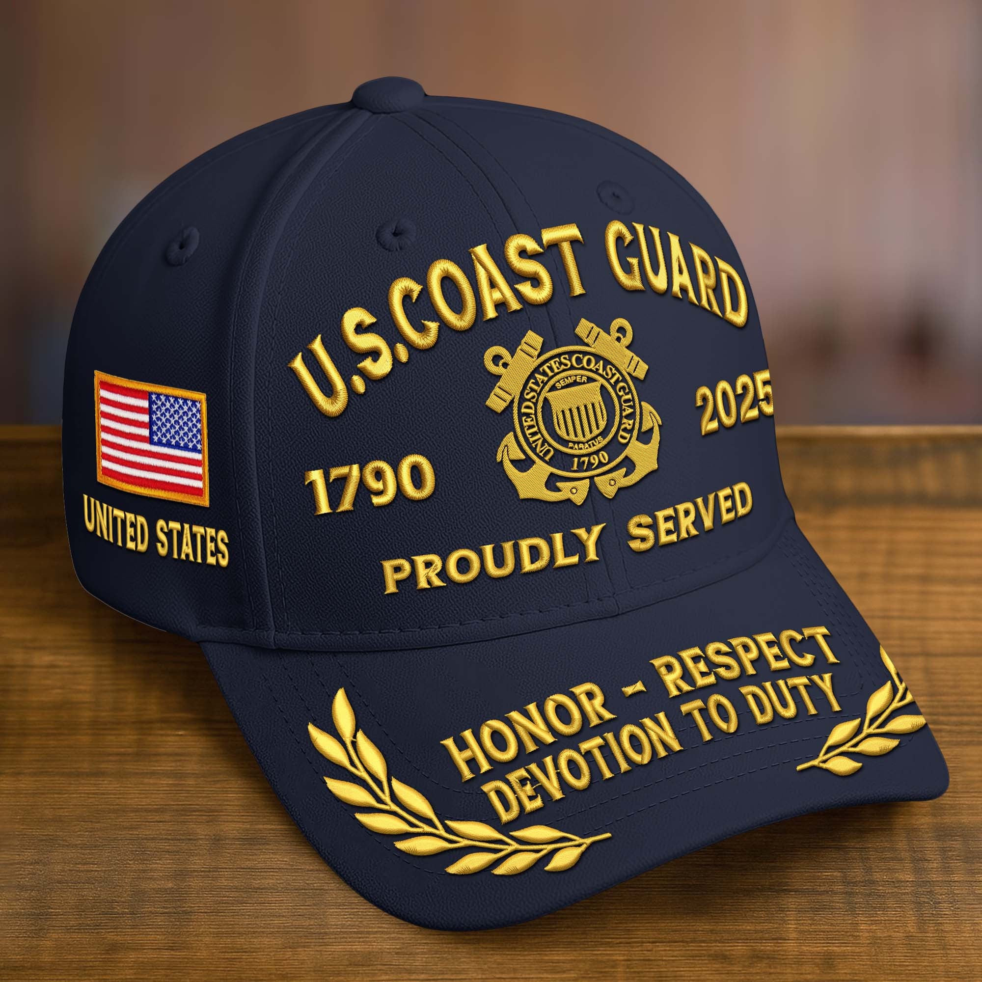 Premium Custom Name, Rank, Embroidered US Veterans Hats CPVC090702, 250th Anniversary, Gift For US Veterans, Gifts On Veterans Day.