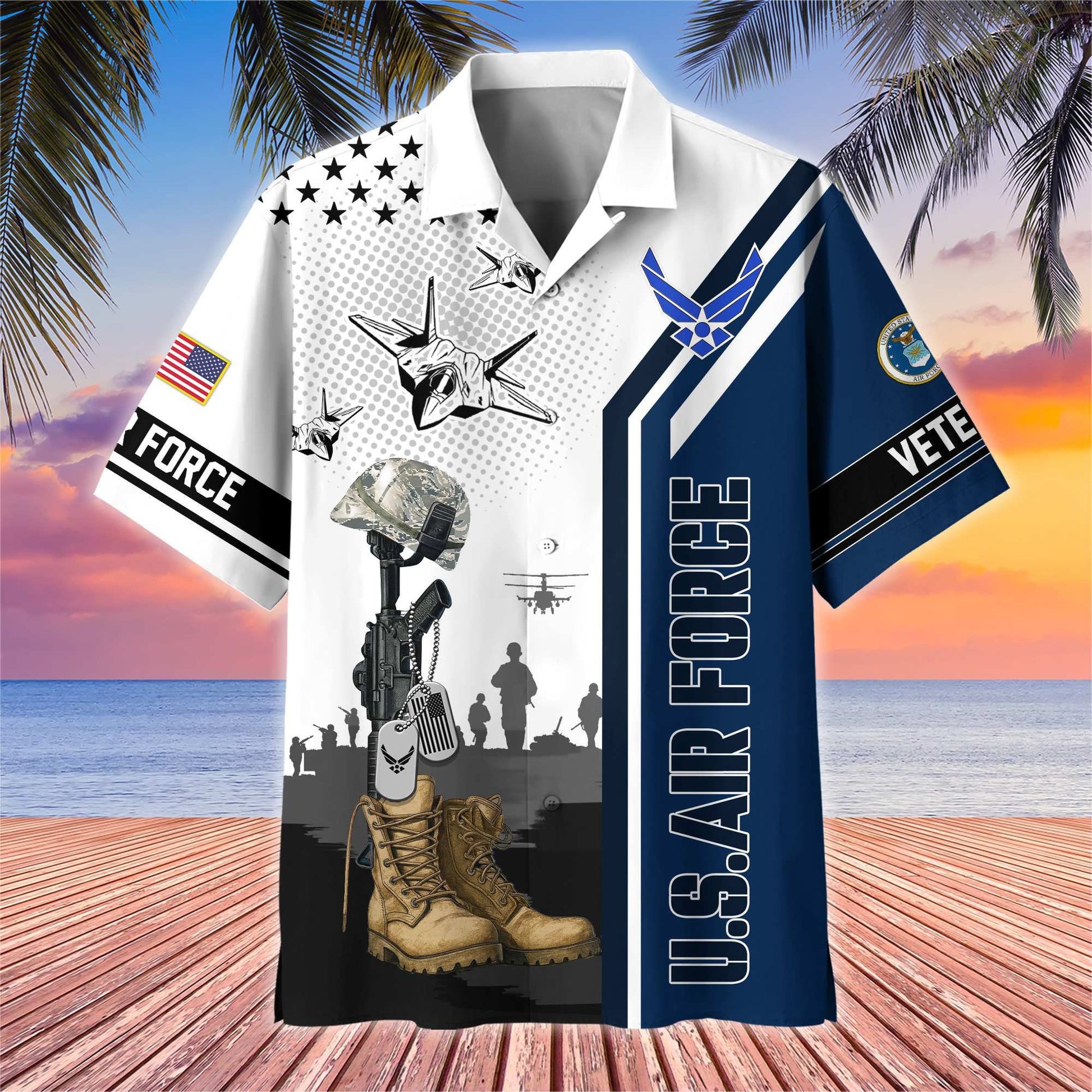Premium US Veterans Hawaiian Shirt BPHN110711, Gifts For US Veterans, Gifts On Veterans Day.