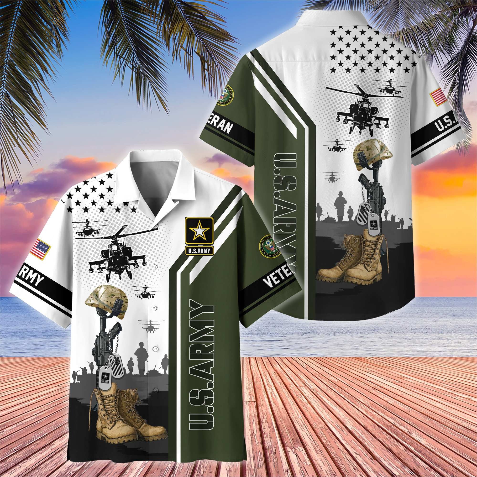 Premium US Veterans Hawaiian Shirt BPHN110711, Gifts For US Veterans, Gifts On Veterans Day.