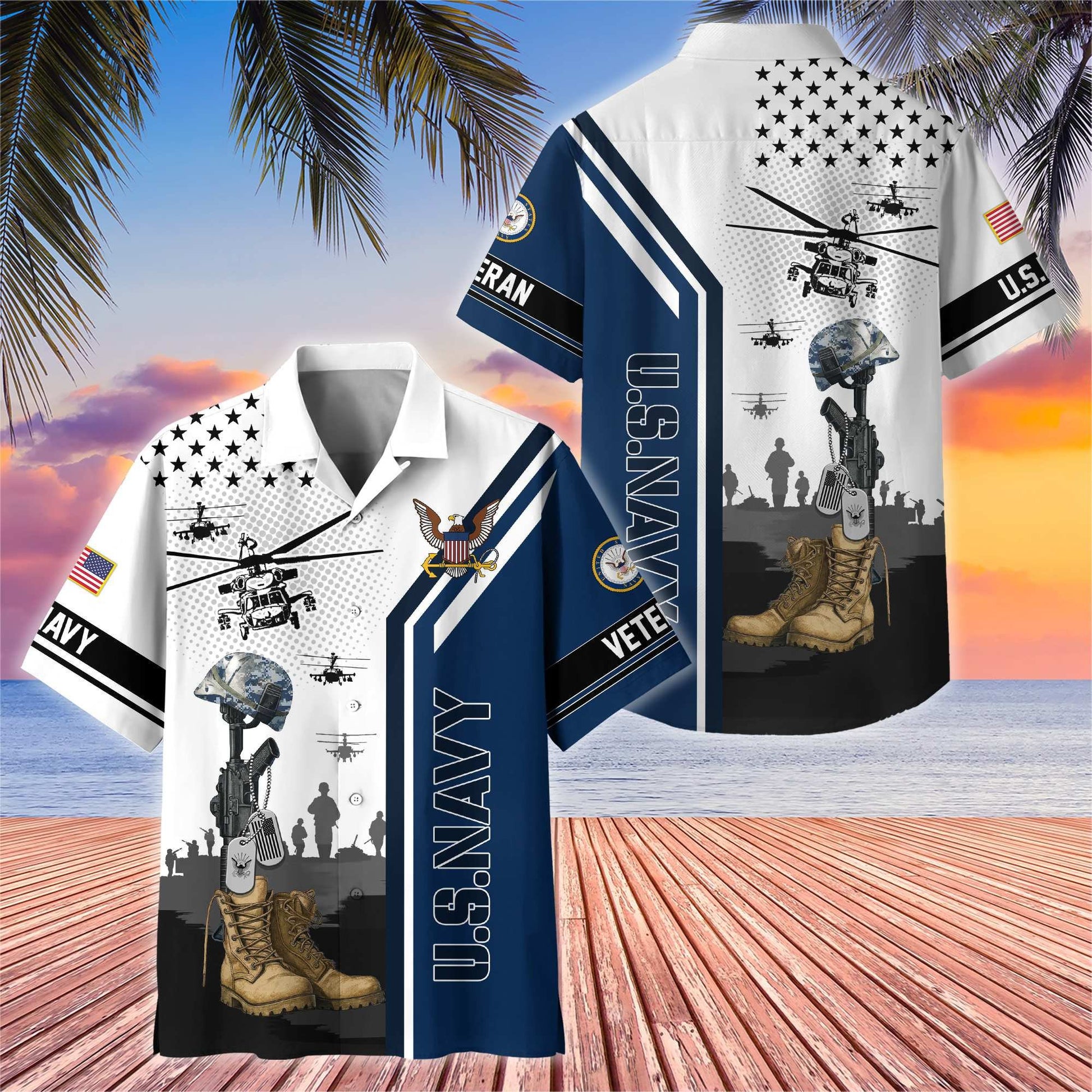 Premium US Veterans Hawaiian Shirt BPHN110711, Gifts For US Veterans, Gifts On Veterans Day.