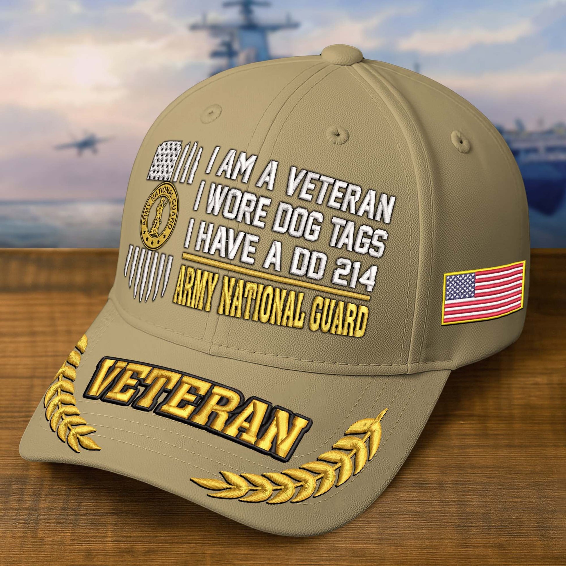 Premium Embroidered US Veterans Hats BPHN170711, Gifts for US Veterans, Gifts on Veterans Day