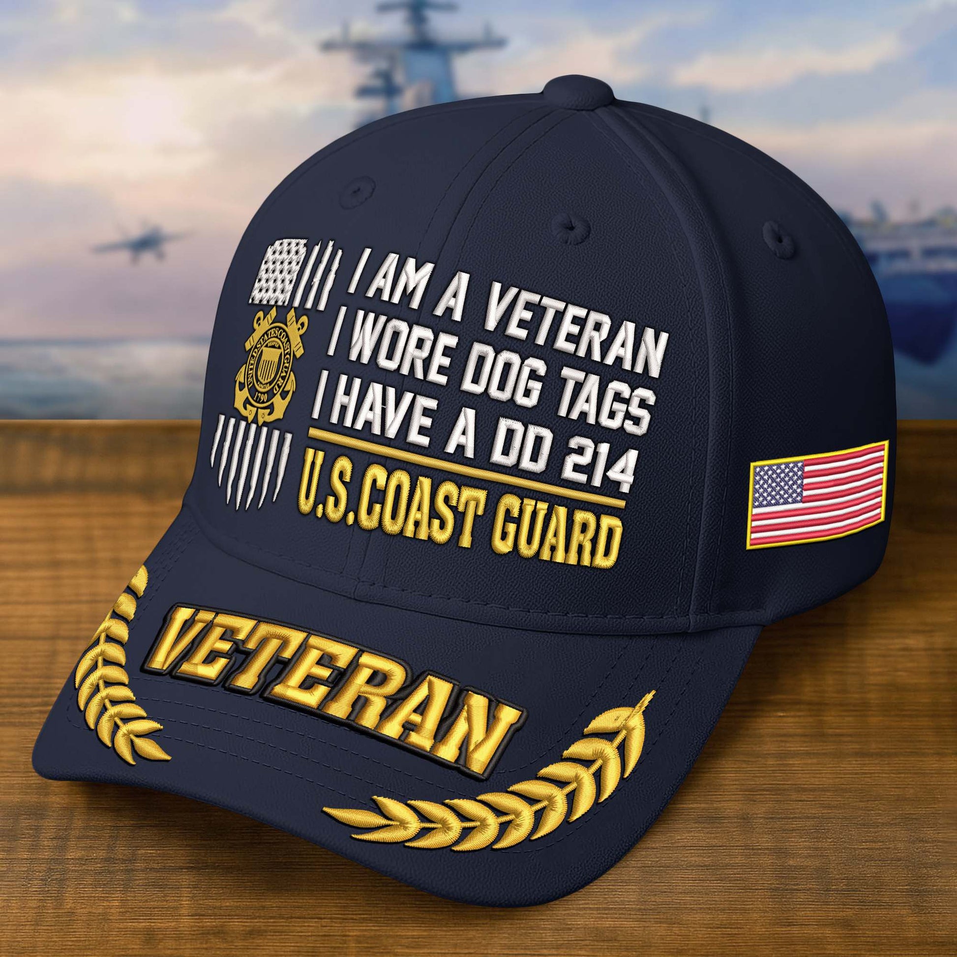 Premium Embroidered US Veterans Hats BPHN170711, Gifts for US Veterans, Gifts on Veterans Day